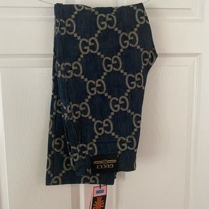 Gucci Jumbo GG Denim Pants